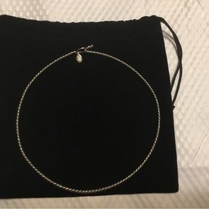 KIRKS FOLLY TWISTED COLLAR NECKLACE WITH HOOK LATCH/ USE ALONE OR WITH CHARMS